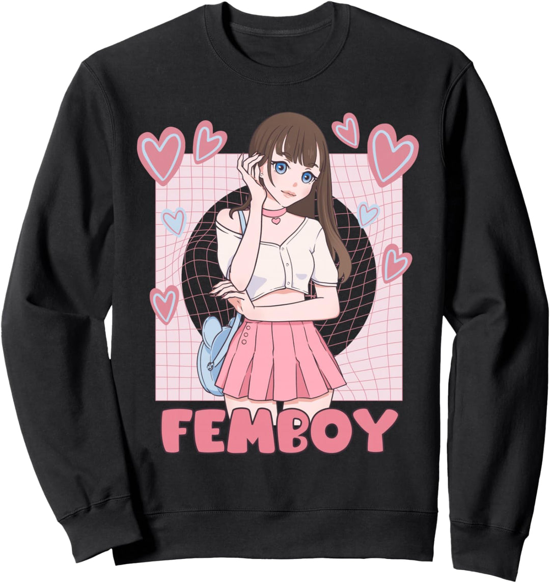 Femboy Anime Cute Little Skirt Femboy Sweatshirt