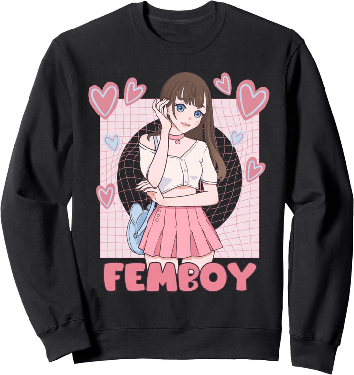 Femboy Anime Cute Little Skirt Femboy Sweatshirt