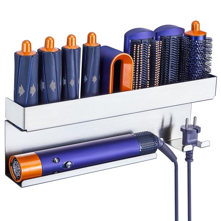 Föhnhalter Wand Ohne Bohren, Föhn und Glätteisen Halterung Für Styler Lockenstab Zubehör, Fönhalteru