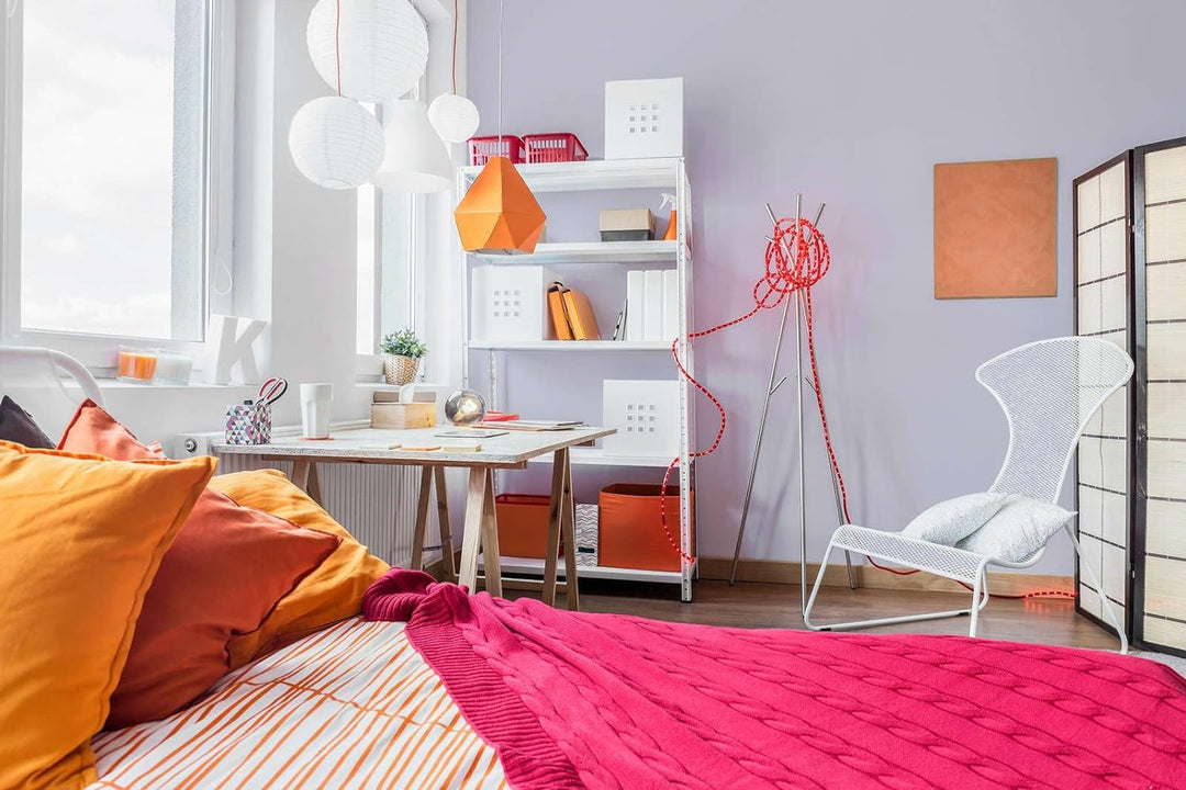 New Walls Premium Wandfarbe Violett, Flieder Liquid Luxury Dispersionsfarbe für Innenräume – 1 L 100