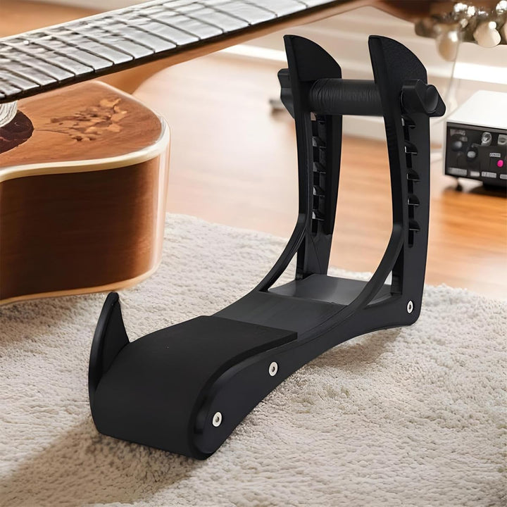 Riven E-Gitarren-Beinauflage Aus Holz Mit Einstellbarer Breite Für Elektrische Und Klassische Gitarr