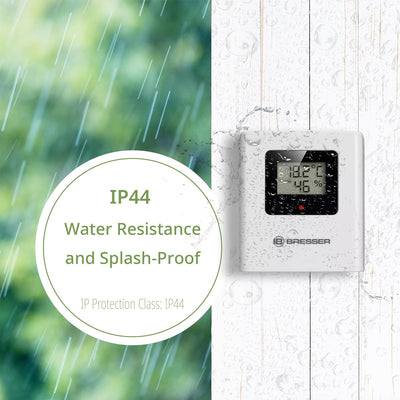 Bresser Funk-Wetterstation MeteoTemp TBH mit Temperatur- und Luftfeuchtigkeitsanzeige, Luftdruckhist