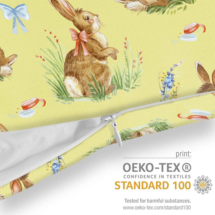 VOID Osterhasen Eier Körbe 70x70 Kissenhülle Polyester Zierkissen Couchkissen Ostern Osterdeko Deko