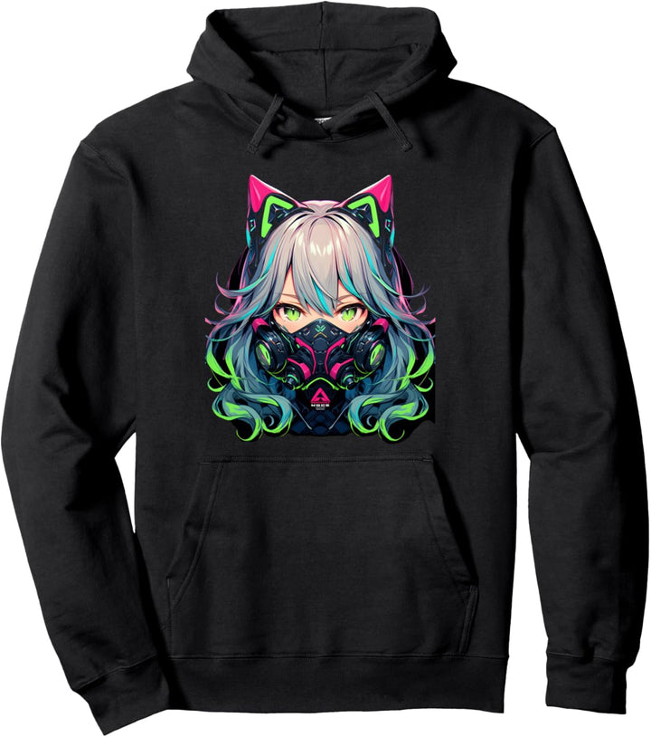 Manga Anime Ästhetische Cyberpunk Techwear Harajuku Pullover Hoodie