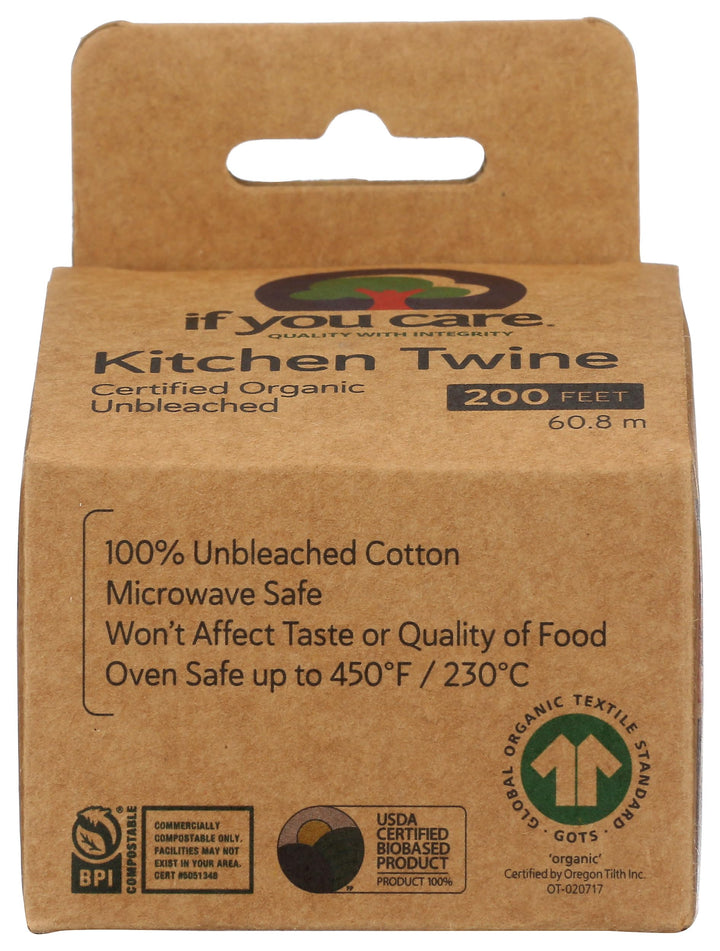 If You Care 100% Natural Cooking Twine, 200', Unbleached
