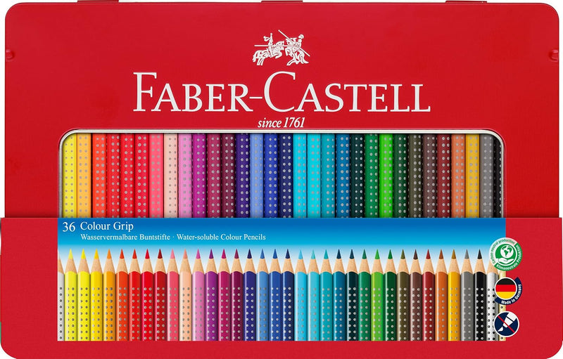 FABER-CASTELL 112435 - Buntstifte Colour Grip 2001, 36er Metalletui 1 stück (36er Pack) Single, 1 st