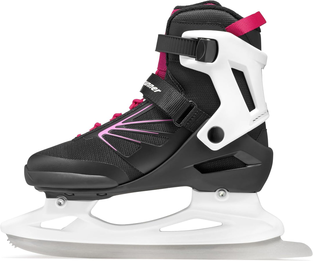 Bladerunner Igniter XT Ice W Allround-Schlittschuh für Freizeitläufer, Damen, Schwarz/Fuchsia 42.5 (