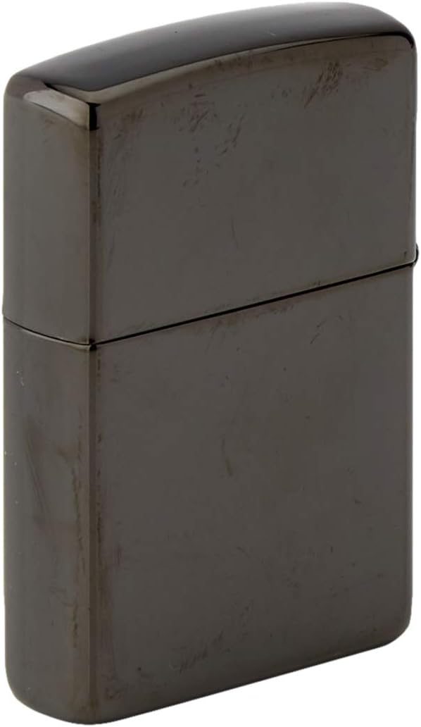 Zippo 60001857 Feuerzeuge, Messing, Black Ice, One High Polish Black, High Polish Black
