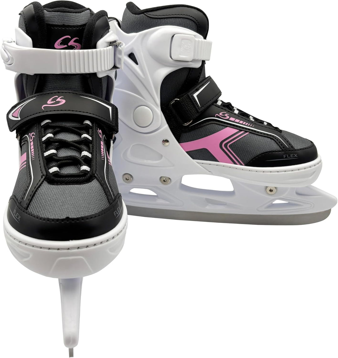 Cox Swain verstellbare Schlittschuhe Polar, Eislaufschuhe für Kinder, Jugendliche und Erwachsene bis
