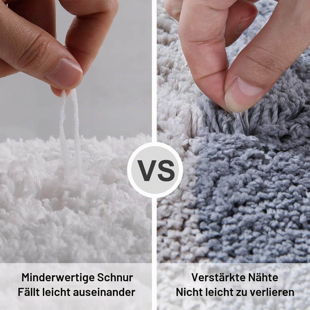 Homaxy rutschfest Badezimmerteppich Weich Hochflor Mikrofaser Badematte Saugfähige Badteppiche Wasch