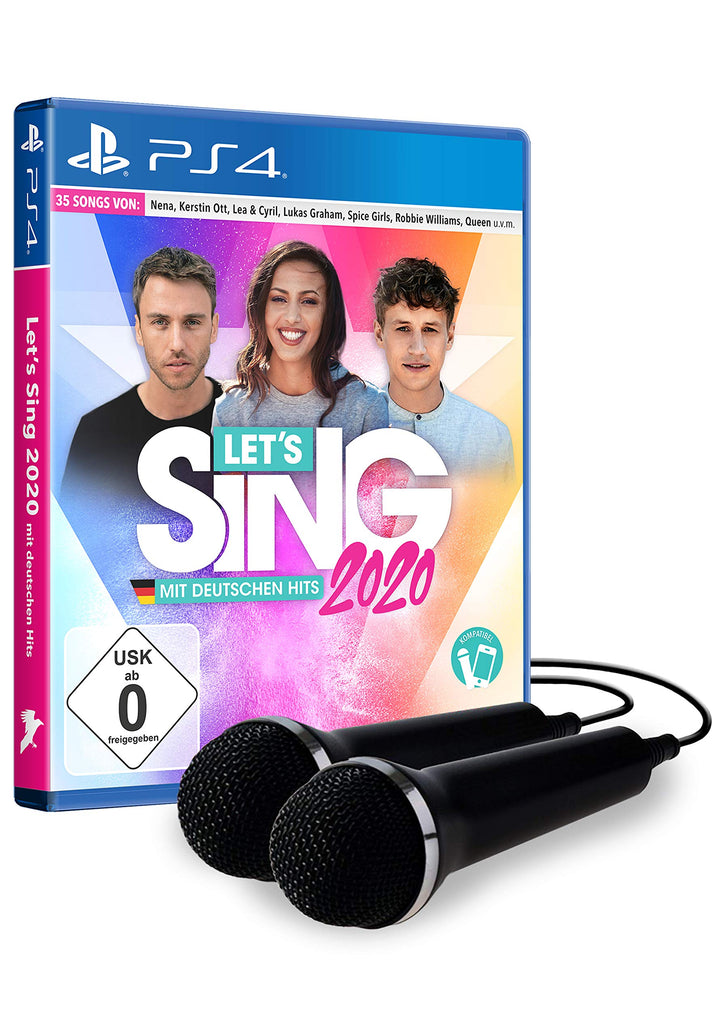 Let's Sing 2020 mit deutschen Hits [+ 2 Mics] [Playstation 4] PlayStation 4 Standard + 2 Mics, PlayS