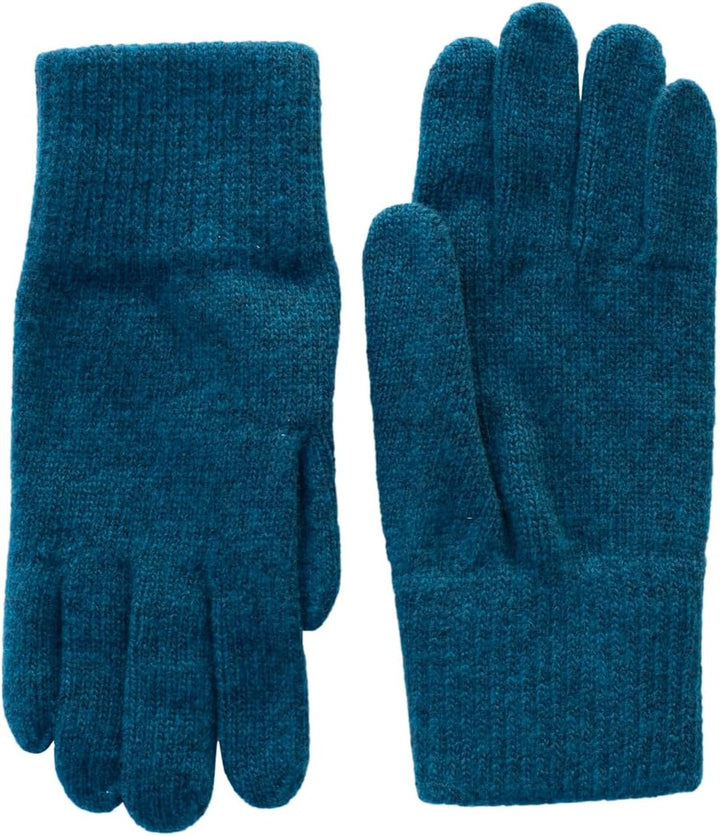 FosterNatur, Merino Damen Wollhandschuhe/Fingerhandschuhe, 100% Wolle Merino extrafein 6.5 Petrol, 6