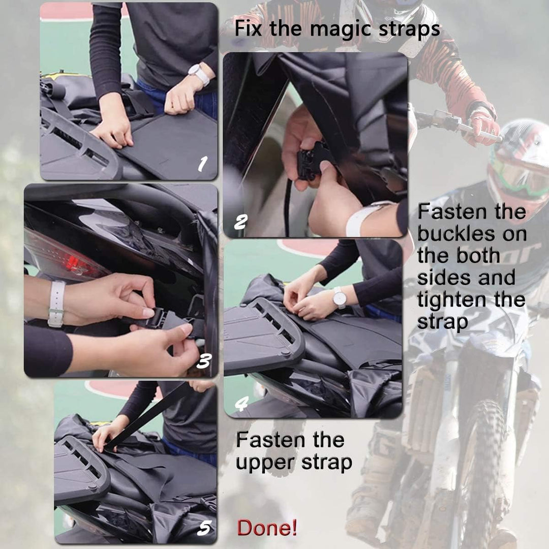 ROCKBROS Motorrad Doppel Satteltaschen Gepäckträgertaschen 100% Wasserdicht Motorradtasche Ca.62L Gr