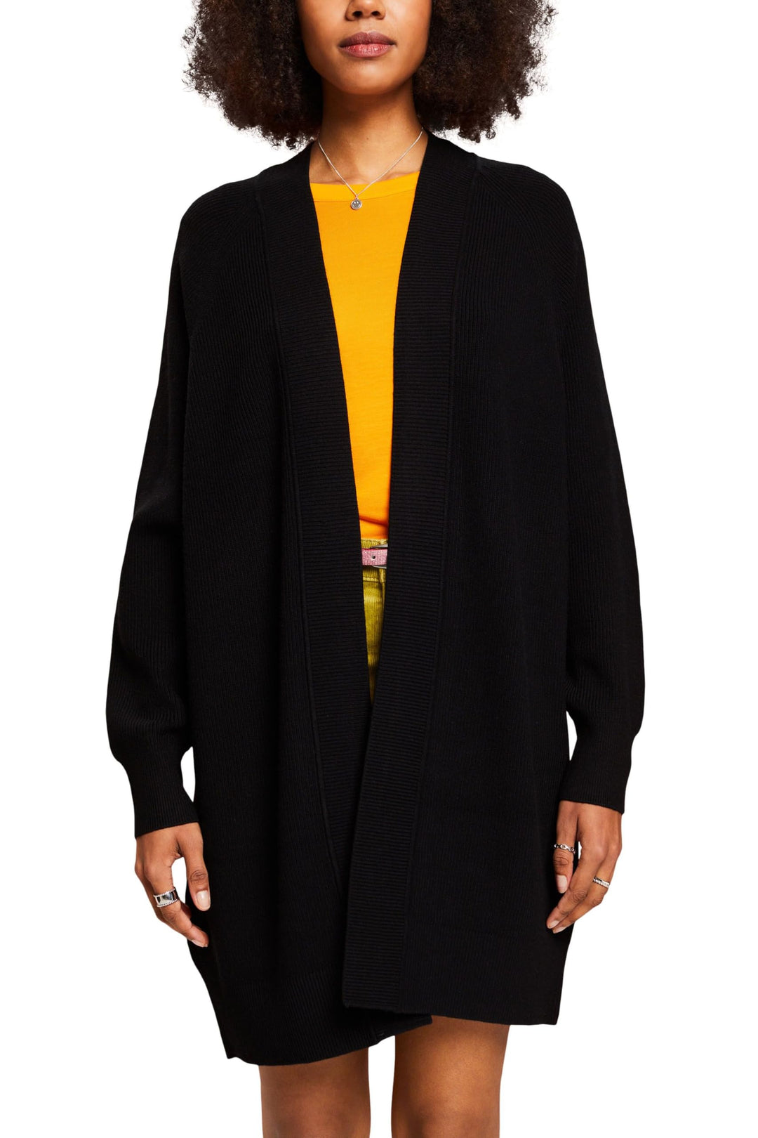 Esprit Damen 103ee1i344 Strickjacke XS 001/Black, XS 001/Black