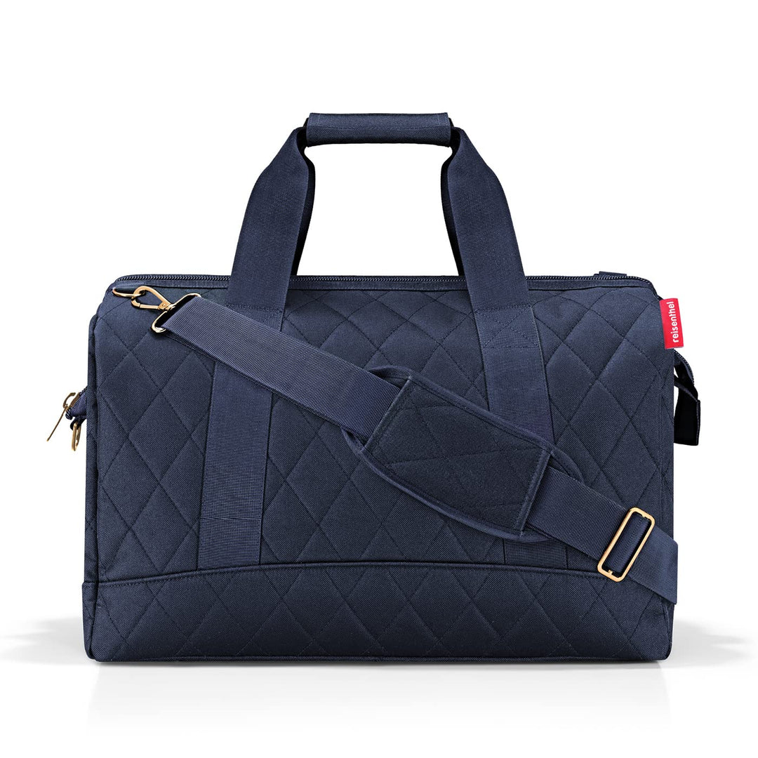 reisenthel Allrounder L Rhombus Midnight Gold – Vielfältige Doktortasche zum Reisen, für die Arbeit