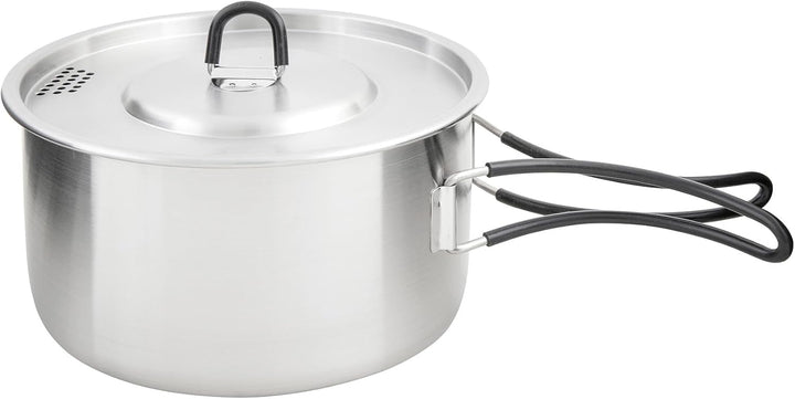 Tatonka Kettle Set II - Outdoor-Kochtopf aus Edelstahl mit Volumenskalierung und inklusive Deckel mi
