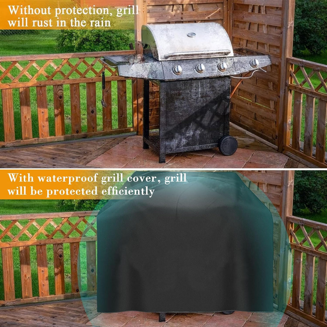 Grillabdeckung Wetterfest, Grill Abdeckung 600D Hochwertige Oxford Gewebe Reissfest für Weber, Ender