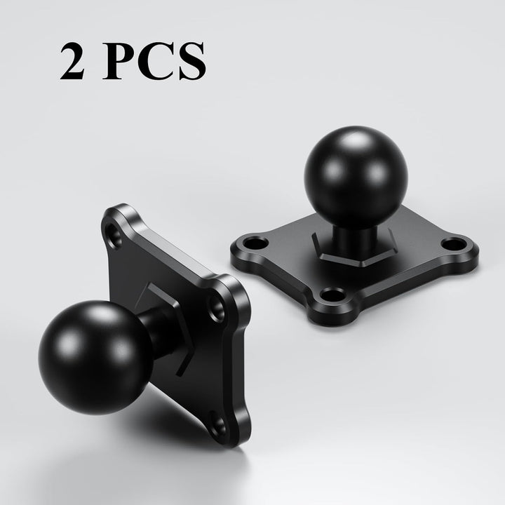 BRCOVAN 2 Stück, 1'' Kugelhalterung mit Aluminiumlegierung 4-Loch-AMPS Quadratische Plattenbasis, Ko