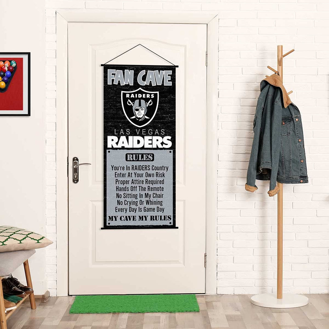 WinCraft Las Vegas Raiders Man Cave Fan Banner Wall Door Scroll