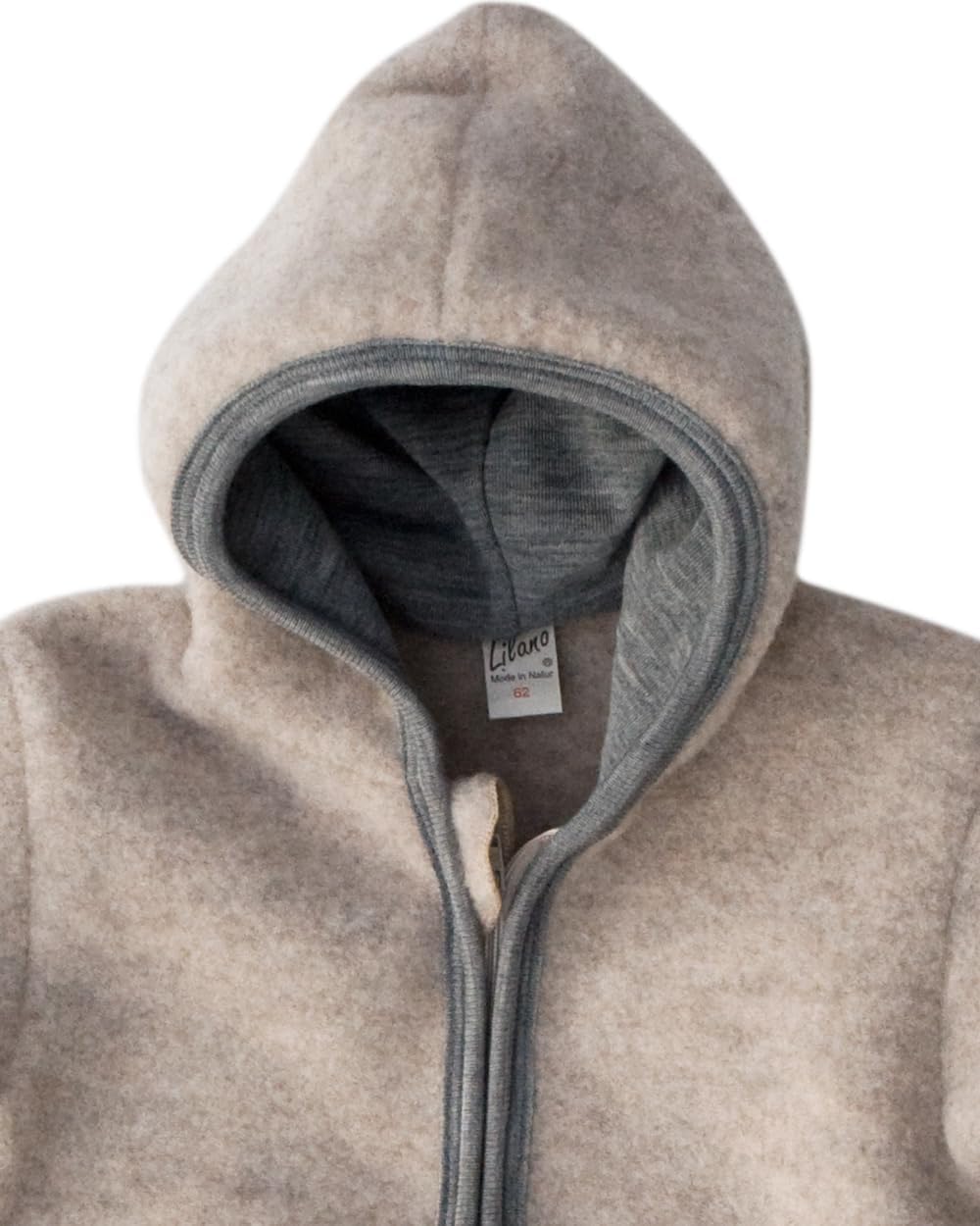 Lilano, Merino Wickelsach mit 2-Wege Reissverschluss Uni, 100% Wolle (kbT) (Marine, 74-80) Marine 74