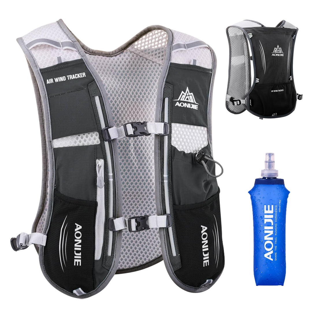 TRIWONDER 5L Ultraleichter Trinkrucksack, Trinkweste, Hydration Pack Fahrradrucksack mit 1.5L Trinkb