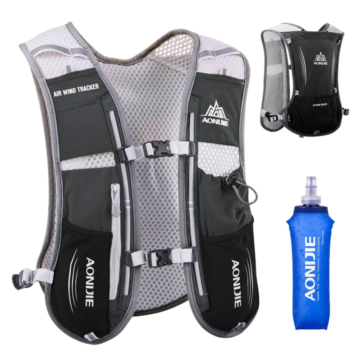 TRIWONDER 5L Ultraleichter Trinkrucksack, Trinkweste, Hydration Pack Fahrradrucksack mit 1.5L Trinkb