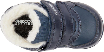 Geox Baby-Mädchen B Elthan Girl B Sneaker 18 EU Navy Dk Silver, 18 EU Navy Dk Silver