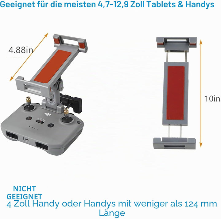LYONGTECH 4.7-12.9 Zoll Handy Tablet Halter Halterung für DJI RC-N1 RC-N2 Fernsteuerung(Air 3/2/2S,M