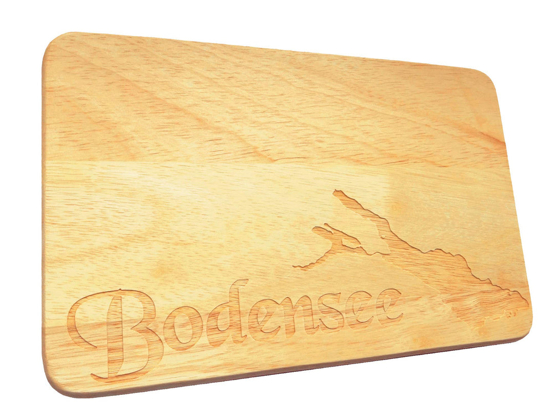 Brotbrett Bodensee Frühstücksbrett mit Gravur Holz