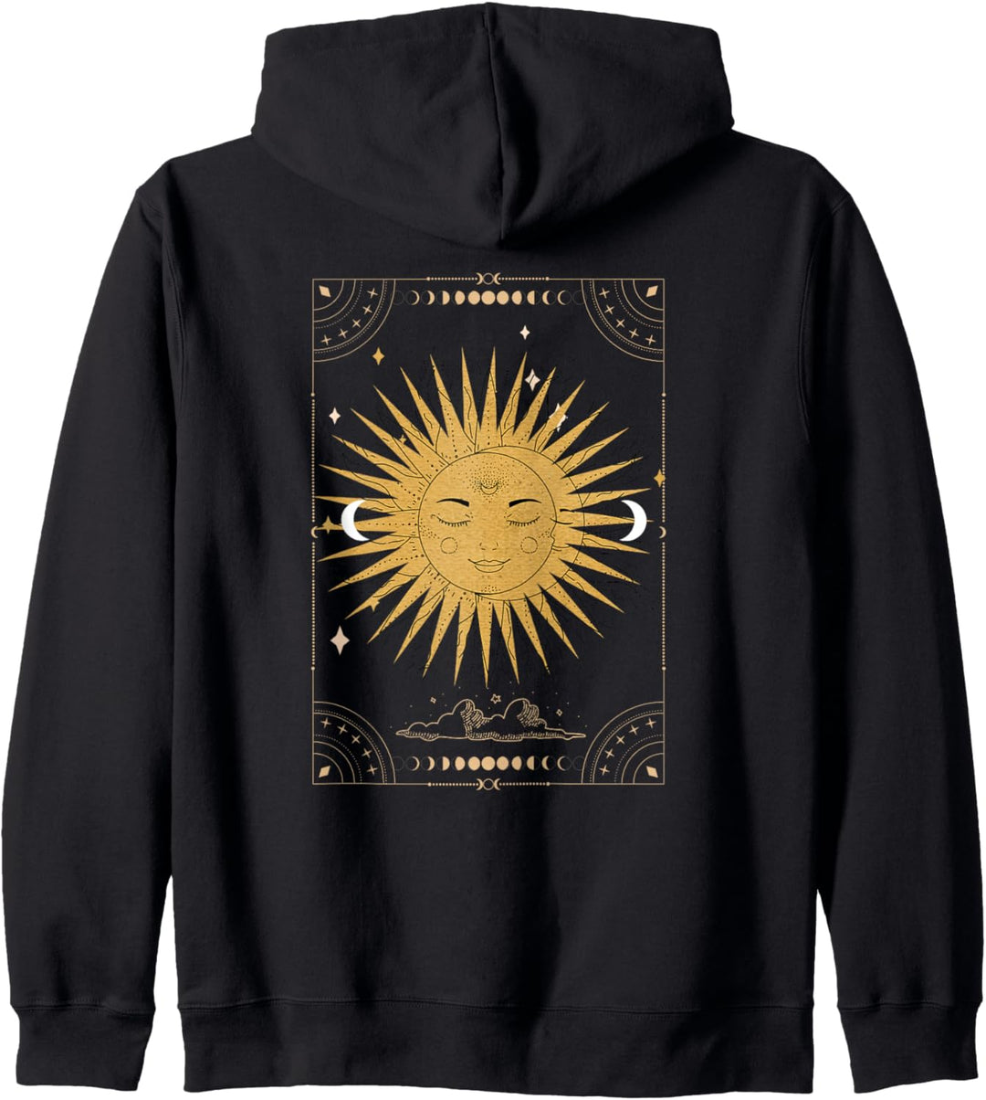 Dark Academia Aesthetic Light Academia Sonne und Mond Tarot Kapuzenjacke