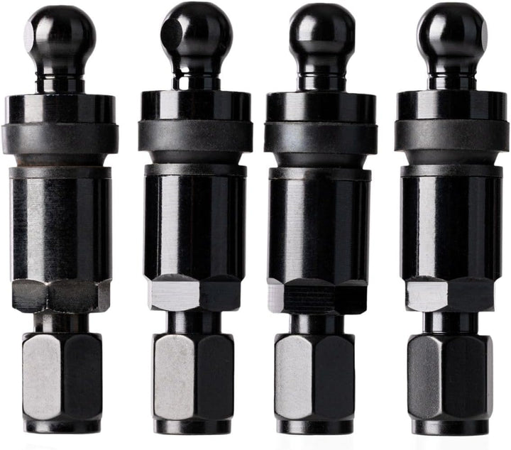 4x RDKS TPMS Reifendrucksensor Reifendruckkontrollsystem Metallventil Schwarz kompatibel mit Ford Fo