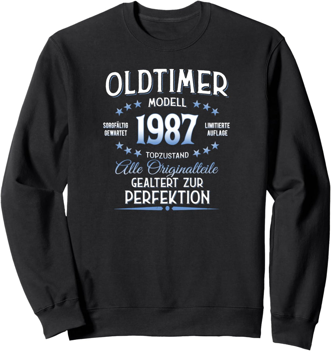 37 Geburtstag Geschenk Oldtimer Jahrgang 1987 Sweatshirt