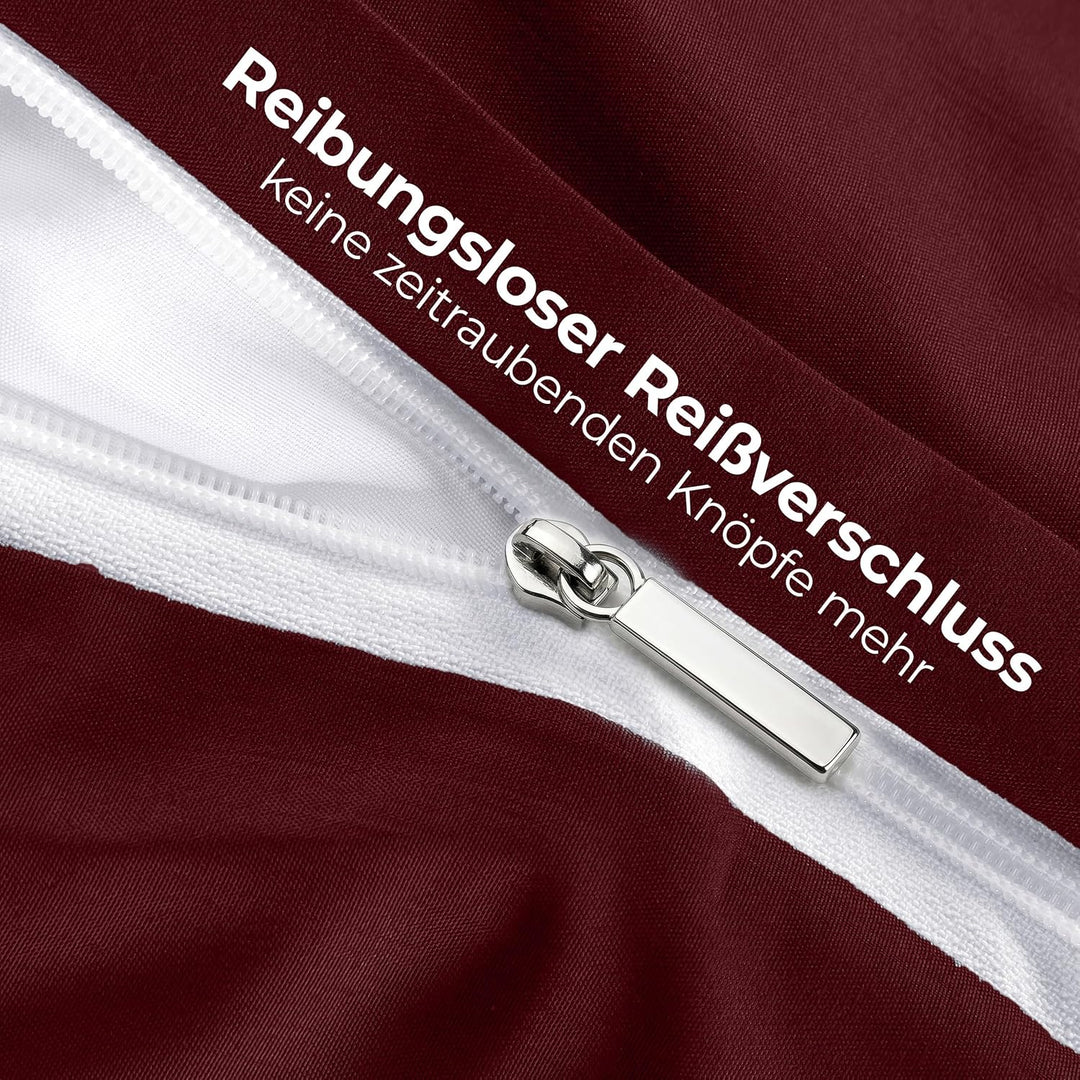 Utopia Bedding Bettwäsche 220x240 Set - Mikrofaser Bettbezug 240x220 cm + 2 Kissenbezüge 65x65 cm -