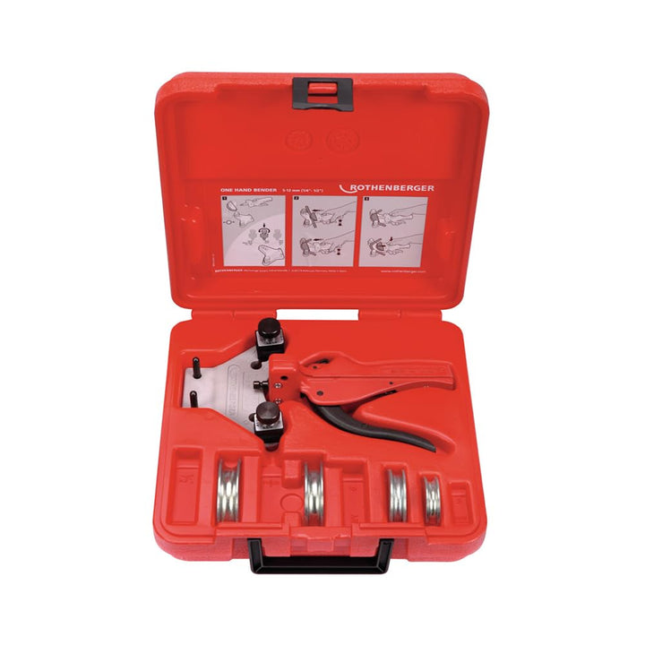 ROTHENBERGER 24132 TUBE BENDER Set Einhand-Biegegerät, 6mm-8mm-10mm-12mm Arbeitsbereich Durchmesser