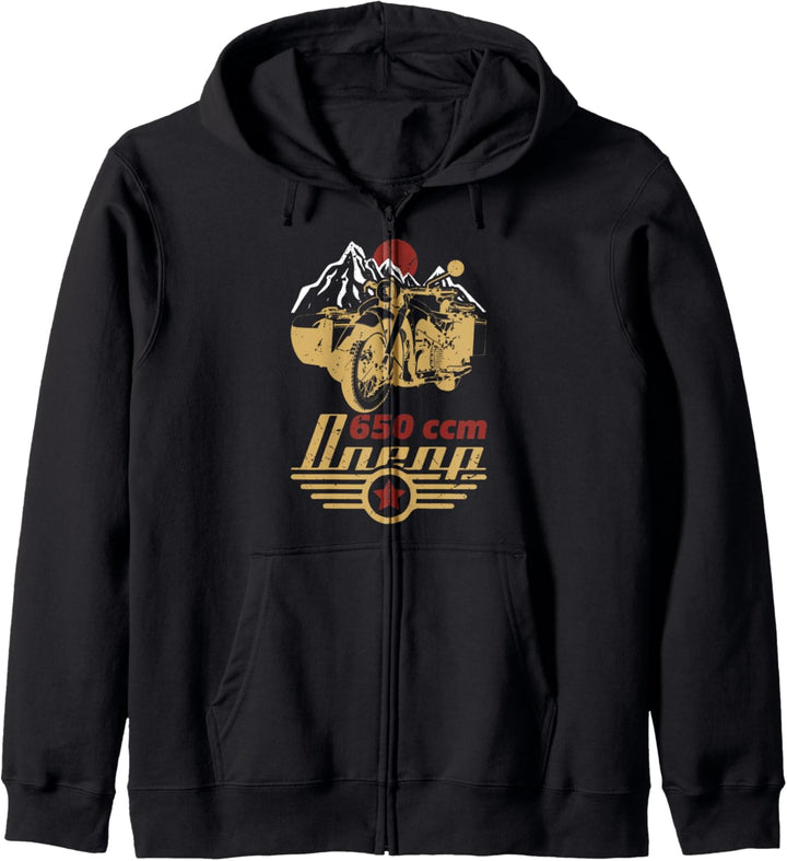 Dnepr Motorrad Offroad Motorradfahrer Kapuzenjacke