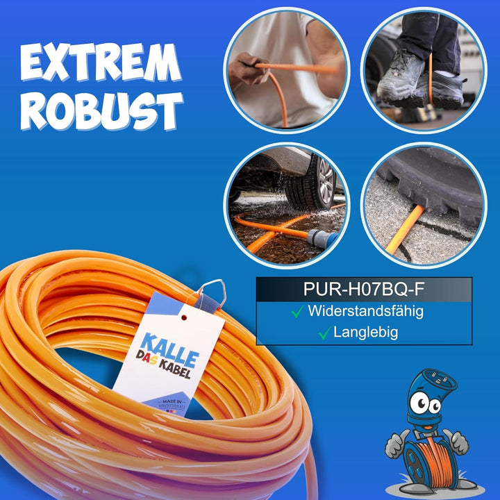 KALLE DAS KABEL CEE Verlängerung KALLE Blue SIGNAL 2,5mm² Winkel Industrie Bau Boot Womo Camping Vol