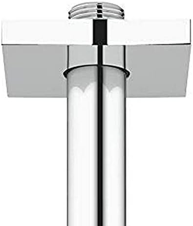 GROHE Rainshower Deckenauslass mit eckiger Rosette, 142 mm 27485000, Silber