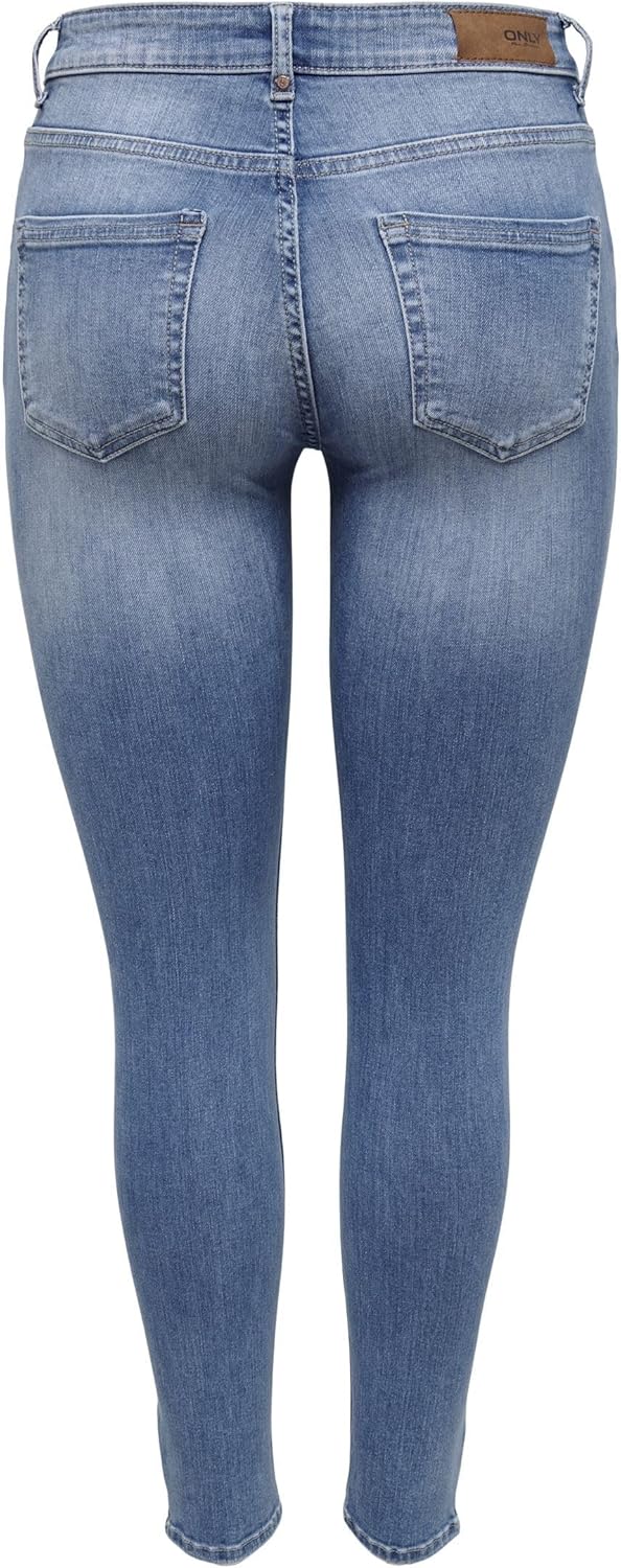 ONLY Female Skinny Jeans ONLBlush Mid Ankle Skinny Fit Jeans XS / 34L Light Medium Blue Denim, XS /