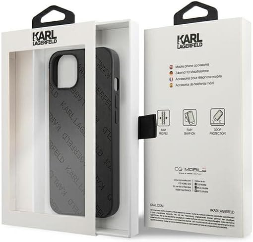 KARL LAGERFELD KLHCP13SPTLK Hülle für iPhone 13 Mini 5,4" hardcase Schwarz Perfo