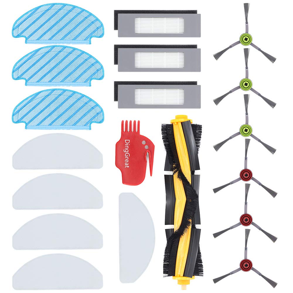 Ersatzset für ECOVACS DEEBOT T8 T8 AIVI T9 T9+ N8+ N8 PRO N8 PRO+ Staubsauger - Packung mit 1 Hauptb