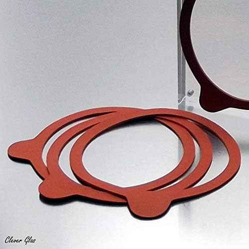 Weck Glas 6 280ml Gugelhupf Form RR100 mit Auswahl Zubehör im Original Weck Karton (Mit Glasdeckel,