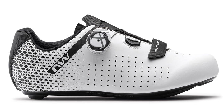 Northwave Strassenschuhe Core Plus 2 40.5 EU White Black, 40.5 EU White Black