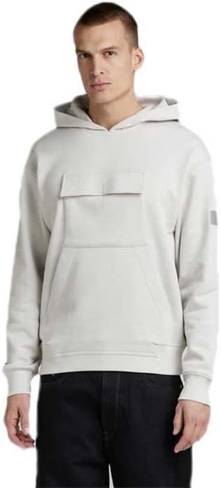 G-Star Herren Double Pocket Loose Hooded Sweatshirt Sweats XXL Grau (Cool Grey D22011-c988-1295), XX