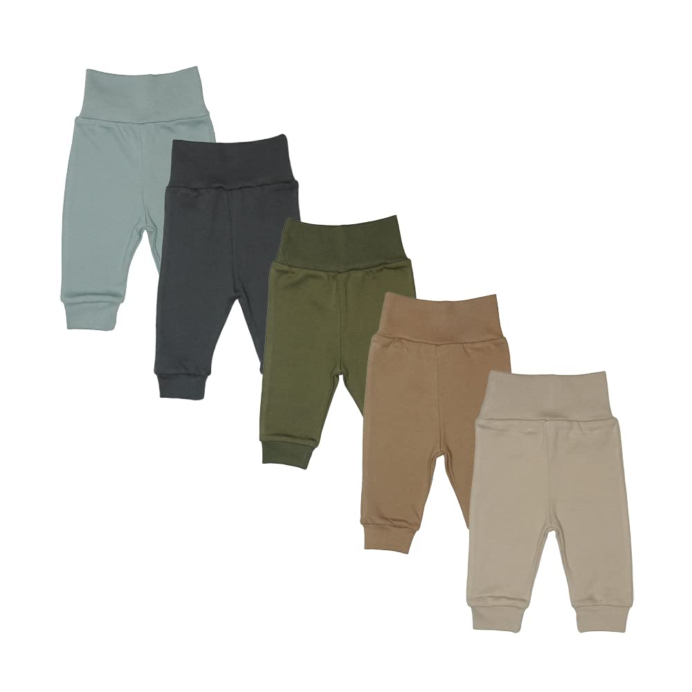 Unisex Baby Hose aus 100% Baumwolle im 5er Pack/Pumphose. Babyhose für Jungen Baby Hose für Mädchen,