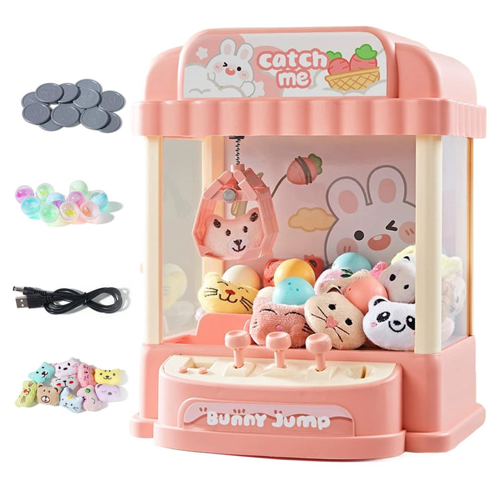 HOMCENT Klauenmaschine für Kinder, Mini Klauenmaschine mit Münze, Plüschtiere und Gashapons, Greifau