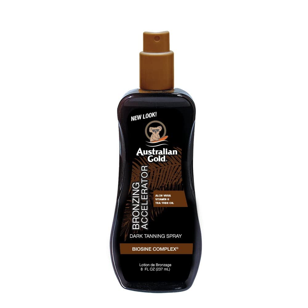 Australian Gold -Dunkelbräunungsbeschleuniger-Sprühgel, 237 ml (1er Pack) & Sonnenschutz Spray with