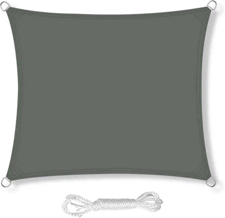 Sonnensegel Sonnenschutz inkl Befestigungsseile PES Polyester wasserabweisend 3 x 3m Quadrat Sonnens