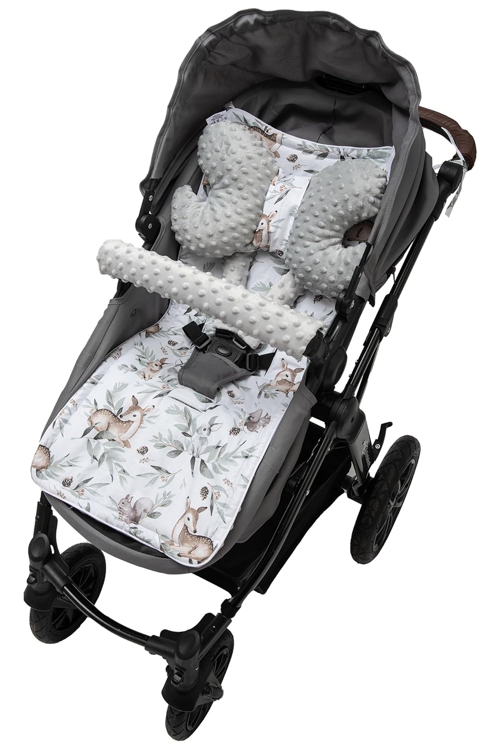 Medi Partners Universal Sitzauflage Kinderwagen &amp; Buggys Sitzeinglage Kinderwagendecke 5tgl Gurtpols