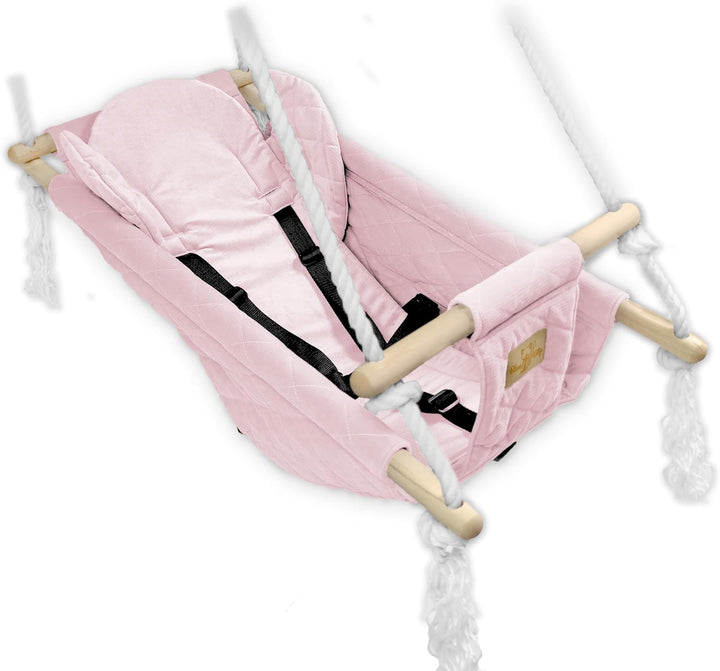 BlueKitty Wiege; Schaukel; Liegestuhl für Kinder; Babyschaukel; Kinderschaukel mit Kissen; Schaukel