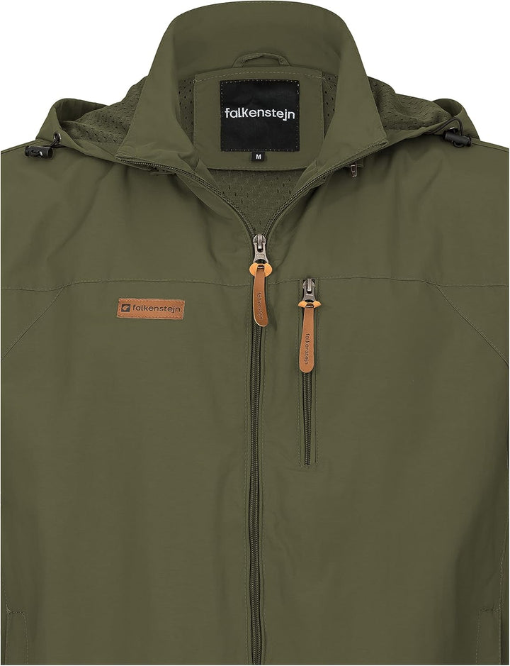 FALKENSTEJN Summer Windbreaker Anorak Windjacke leichte Jacke S Olive, S Olive